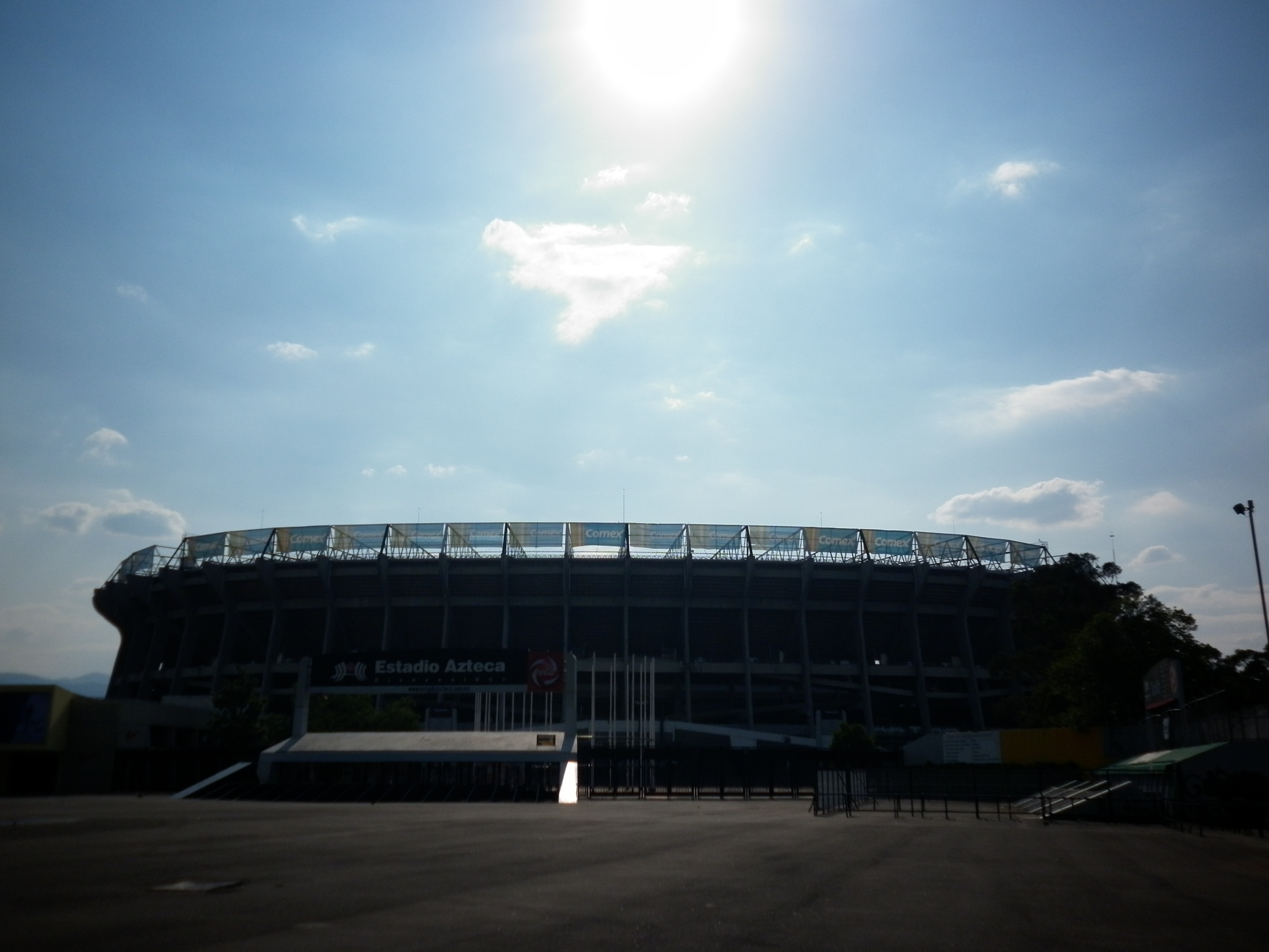 Estadio Azteca viewed from the stands.