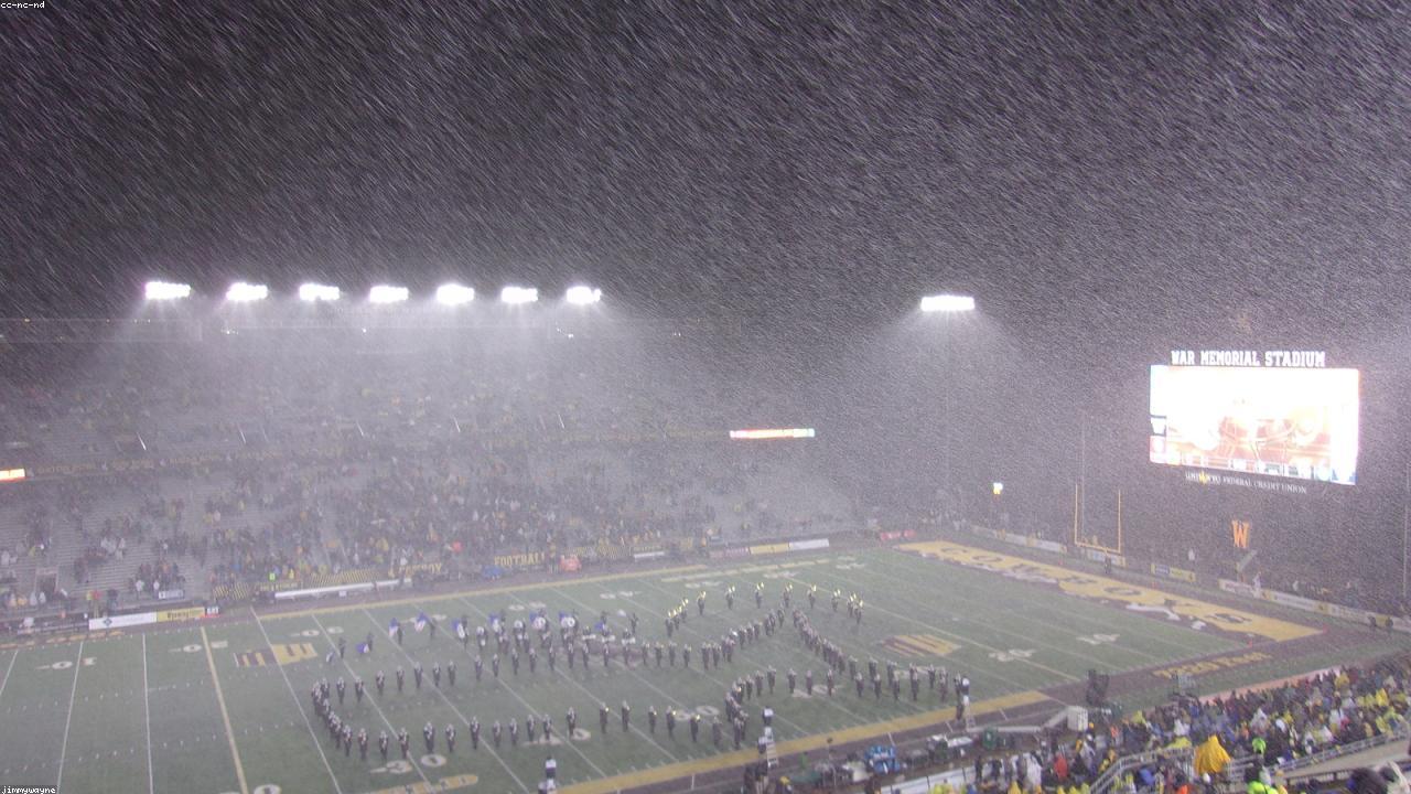 BC Place Stadium in Vancouver at night.